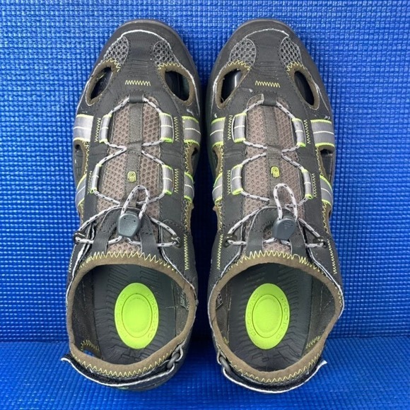 TEVA CHURNIUM Men`s Size 9 Black Grey Green Outdoor Water Sandal S/N 1000178 - Picture 6 of 8